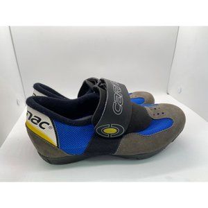 CARNAC Women’s Cycling Shoes Gray/Black/Blue US 6 UK 4